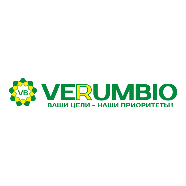 Логотип компании Verumbio – биотехнологические решения для кормления животных